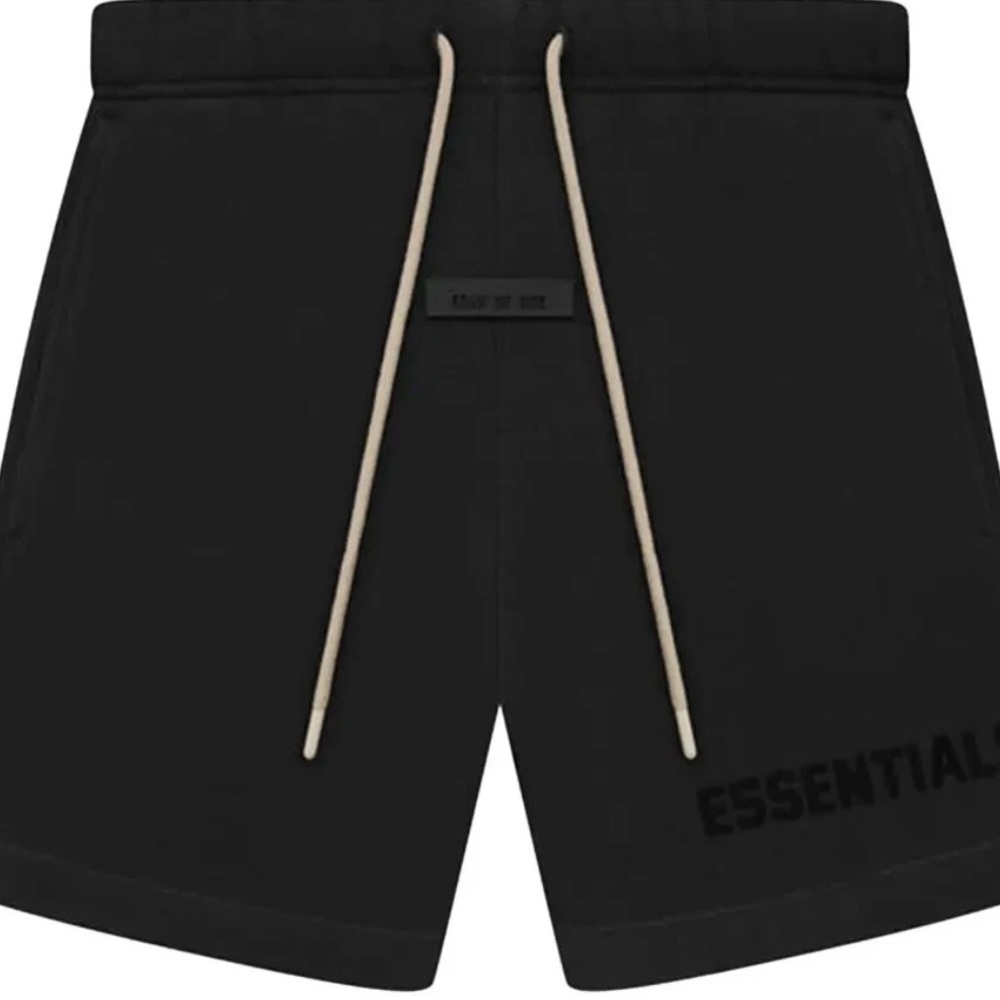 Fear Of God Essentials Sweat Shorts Jet Black (160SP232000F) Men's Size M